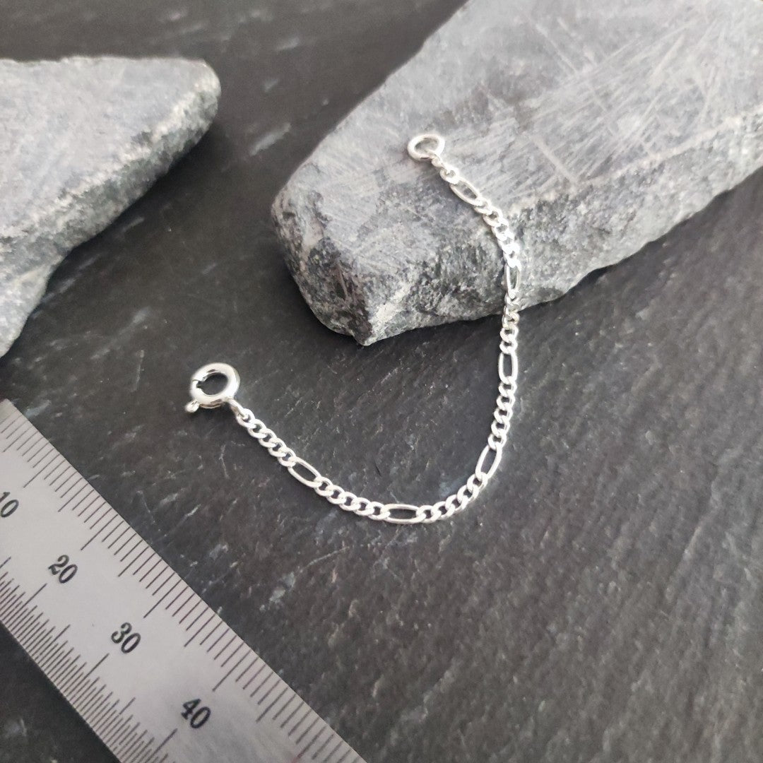 Verlängerungskette - 1,9 mm Figarokette aus 925er Silber