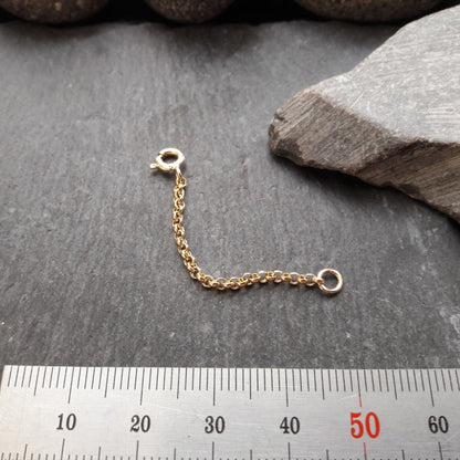 Verlängerungskette - 2,0 mm Erbskette aus Gelbgold