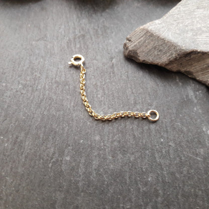 Verlängerungskette - 2,0 mm Erbskette aus Gelbgold